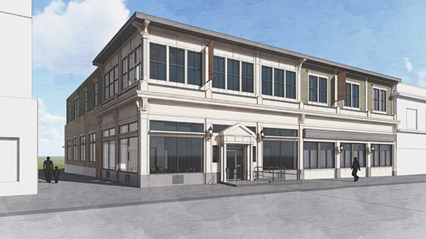 Exterior rendering of a building