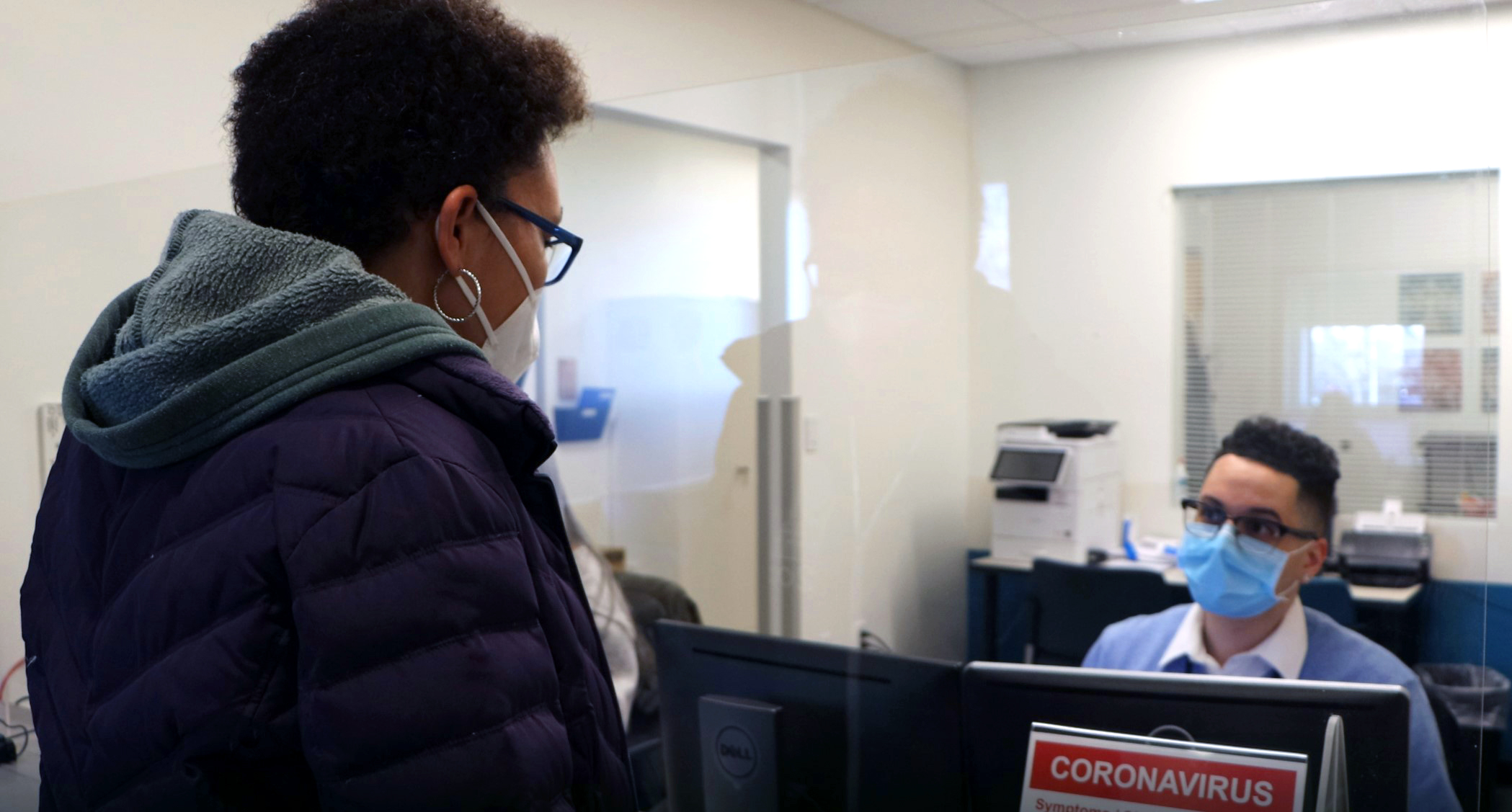 Check-In-Patient-at-Woonsocket Patient checking in for care.